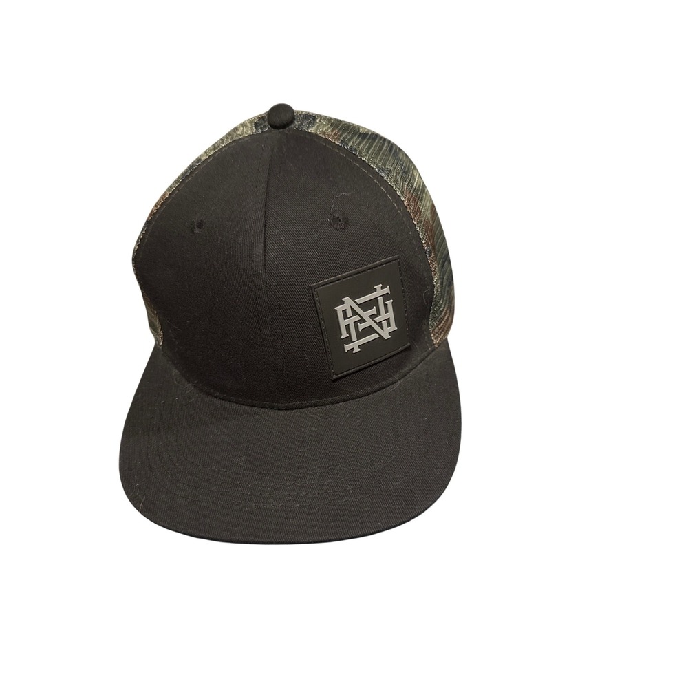 Flag Nor Fail Mens Black Camo Mesh Snapback Trucker Hat FNF Logo Patch Cap